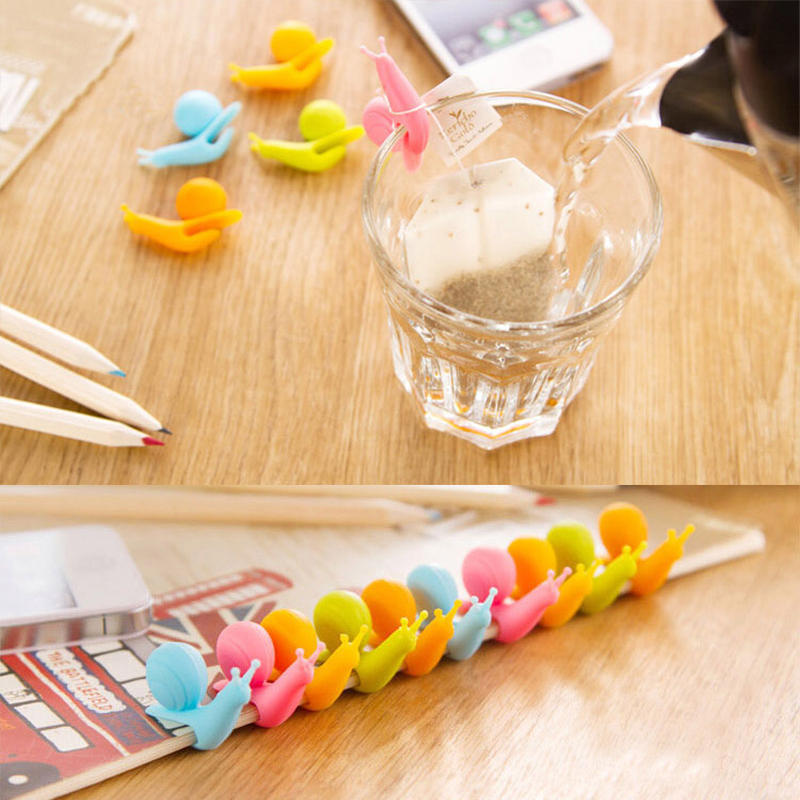Creative Tea Bag Cup Holder Snail Silicone Tea Maker