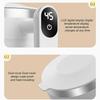 Dust-proof Lid Magnetic Mixer for Coffee Temperature Measurement Electric Stirrer Mug  Home