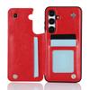 Portfel z podwójnym guzikiem, slotem na karty, podstawką, klapką, skórzane etui do Samsung Galaxy A16 A35 A55 A15 A54 A14 A13 A73 A53 A33 A32 A12 A52