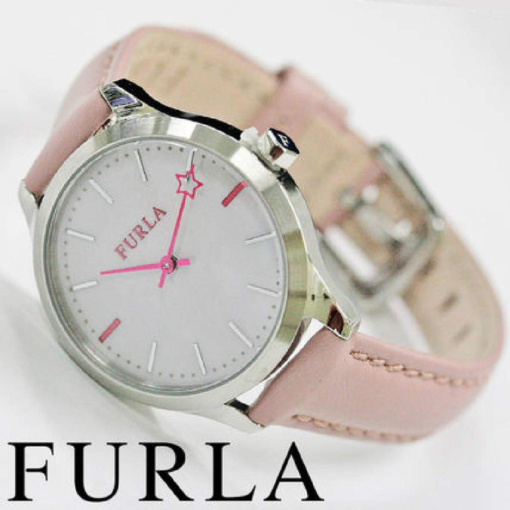 Furla Cute Pink Shell Leather Watch R4251119509 Wristwatch [FURLA] Women's [Item]