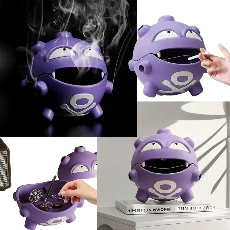 Cartoon Koffing Mosquito Coil Tray Anime Gastly Indoor Incense Holder Cute Bedroom Grimer Figure Desktop Car Decoration Gas Toy