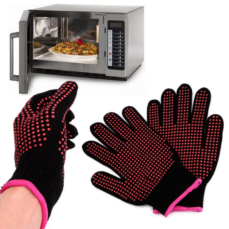 1Pc Double-Sided Hair Straightener Perm Curling Hairdressing Heat Resistant Finger Glove Hair Salon Tools Thermal Styling Gloves