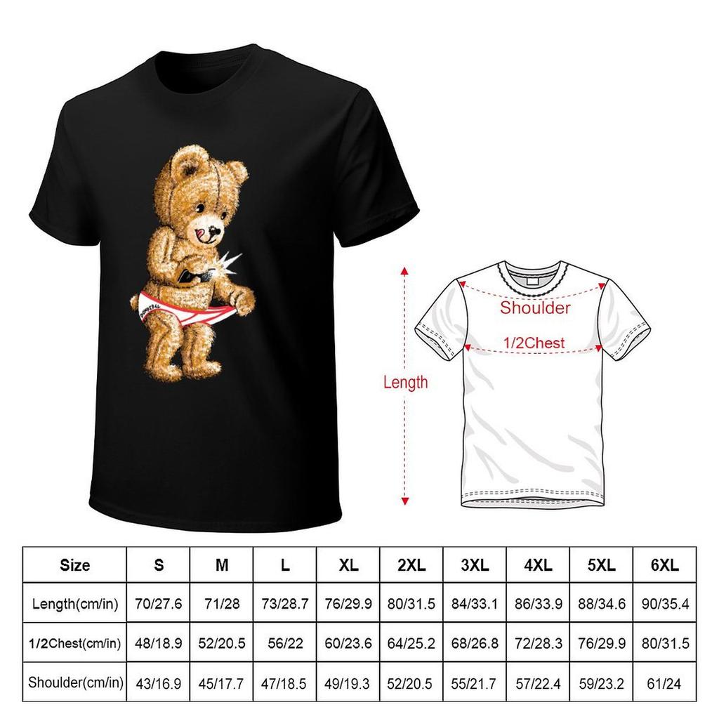Snap Box Teddy Bear TShirt TShirt summer tops heavyweights mens designer clothes