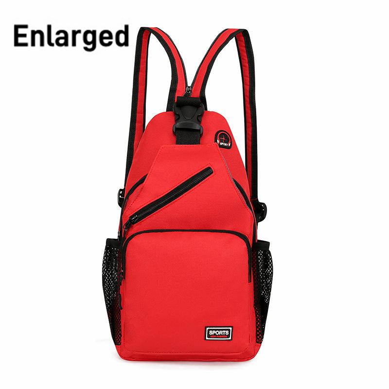 Women Chest Bags Adjustable Backpack and Single Shoulder Bag With Earphone Hole Girl Small Sports Travel Messenger Oxford Bag