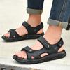 Men'S Sandals Outdoor Genuine Leather Summer Shoes Men Fashion Handmade Men Cool Sneakers Fishing Male Sandalias Plus Size 38-47