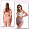 Women's Mid-Waist Briefs - Transparent Mesh, Comfortable Ice Silk, Plus Size