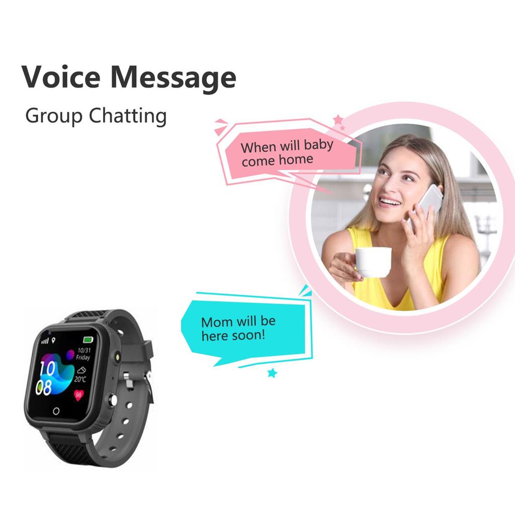 LT21 4G Kids Smart Watch Smart Video Call Watch for Boys Girls IP67 Waterproof Children Smartwatch Support BT GPS SOS