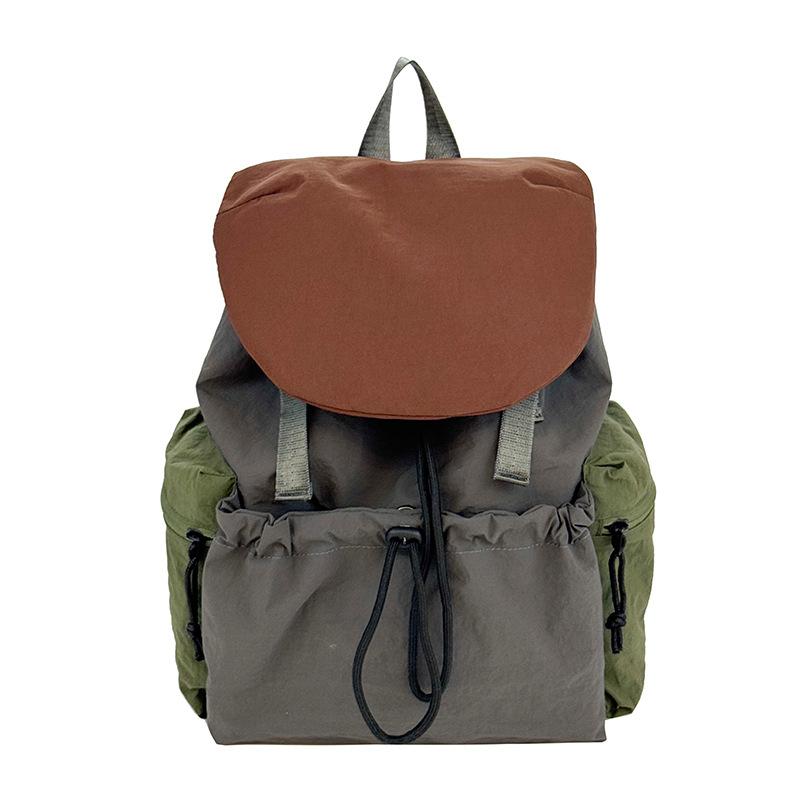 Schoolbag Korean Version Niche Design Backpack Large Capacity Leisure Girl Outdoor Backpack Lightweight Personality Trend Travel Backpack