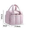 Simple Puffy Travel Toiletry Bag Quilted Multi-Pockets Duffel Bag Handheld Full-Sized Handbag Satchels Commute
