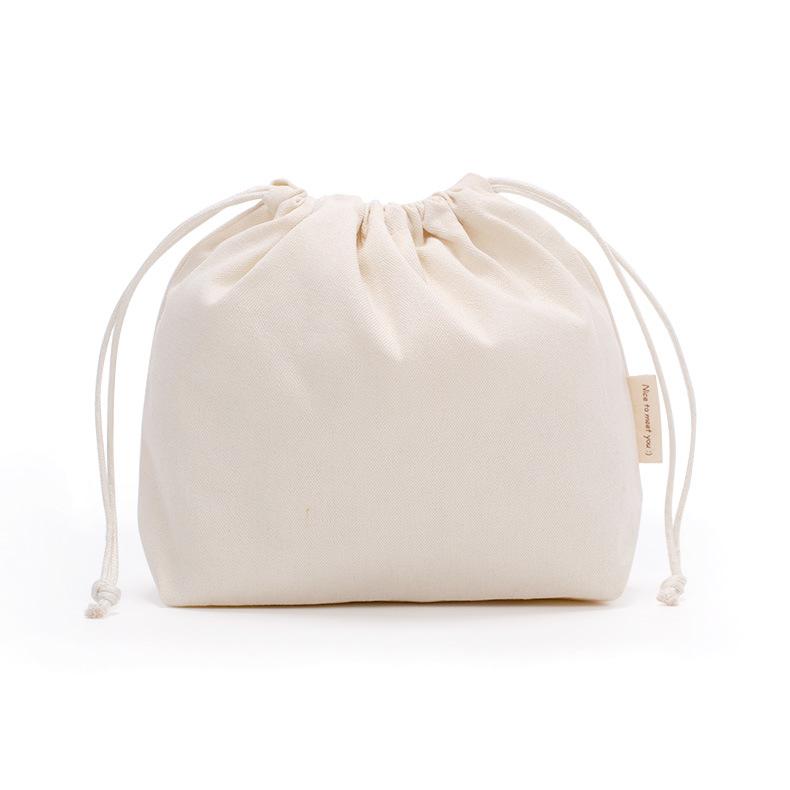1PCS Color Drawstring Pouches Portable Gift Blank Bags For DIY Cotton Hemp Bags Jewelry Display Packaging Storage