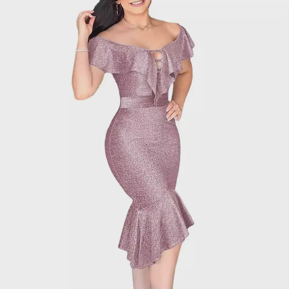 Sommer 2023 Europäische & Amerikanische Mode: Heiß verkaufendes sexy Damenkleid