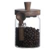 Snow Peak Coffee Bean Storage Jar, Airtight Storage Container for Coffee Beans, Powder, Sugar, Tea, and More. This Glass Canister Is Heat-resistant an