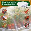 Insect Barrier Netting for 2 Ft Diameter Round Raised Beds Garden Netting with Drawstring Fine Mesh Plant Cover for Vegetables Flowers Fruits