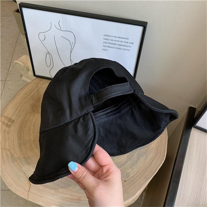 Cute Age Reducing Dome Fisherman Hat Children Summer Velcro Large Brim Sunscreen Hat Basin Hat