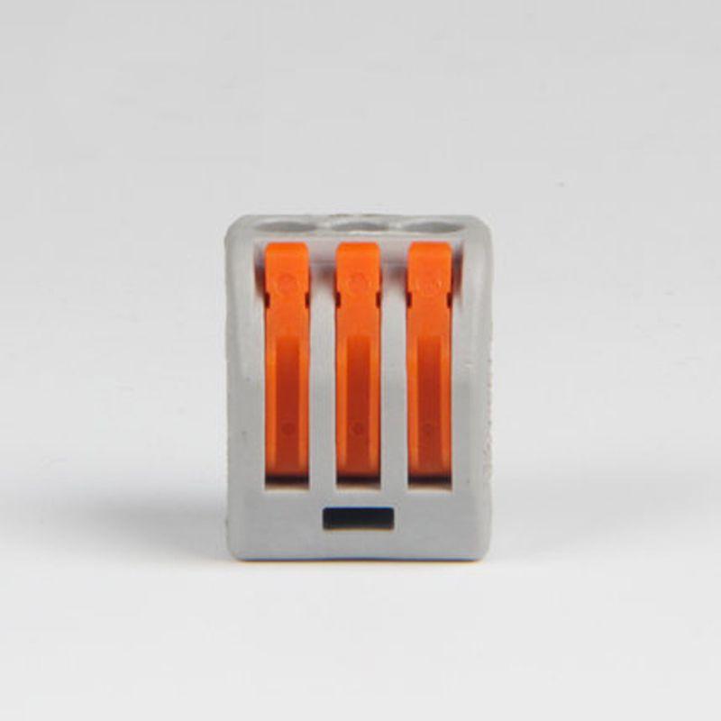 Ideal Gift 3 Way Reusable Spring Lever Terminal Block Electric Cable Connector Wire For Friends And Family