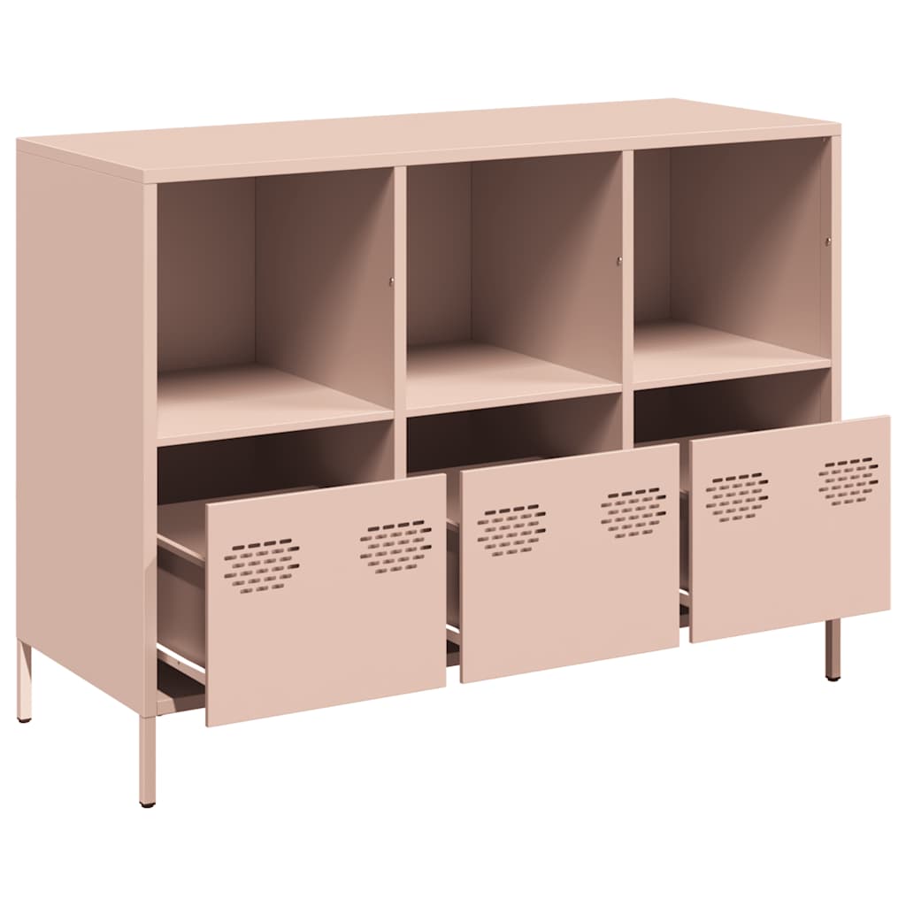 Sideboard Pink 101.5 X 39 X 73.5 Cm Cold Rolled Steel