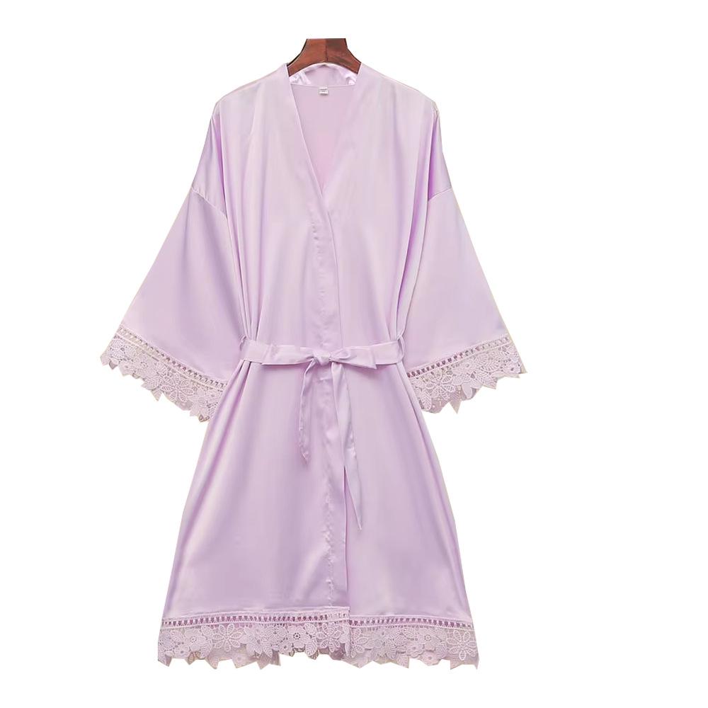 15 Koronkowych Szlafroków: Poranne, Ślubne i Druhen Satynowe Koszule Nocne z Matowym Wykończeniem