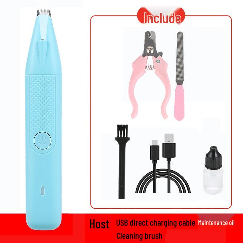 Pet Paw Electric Hair Clipper with Light: Cat & Dog Grooming Trimmer