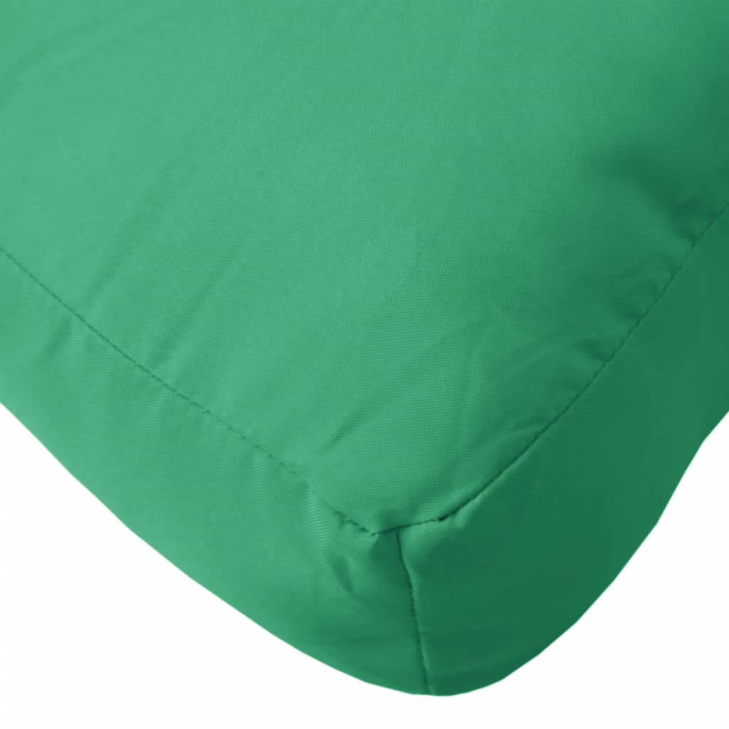 Green Pallet Cushion 60 x 60 x 12 cm Fabric