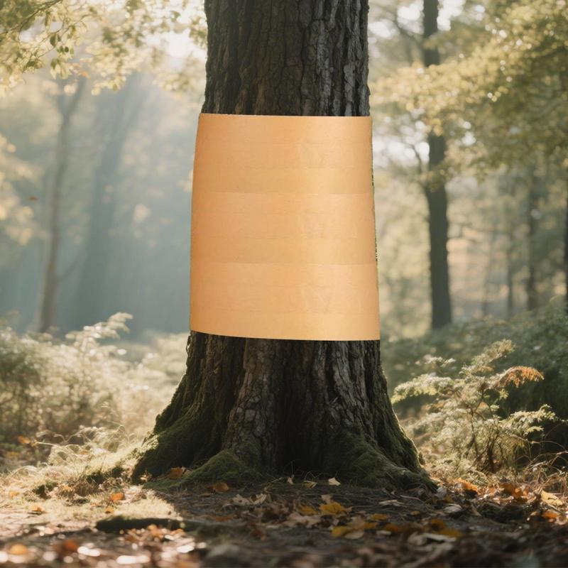 Baumschutzband 164 Fuß x 2 Zoll Raupenabwehr Baumwickel Klebend Rutschfest Kraftpapier Barriere Für Pflanzenraupen