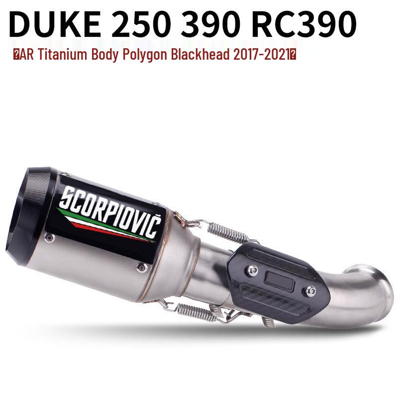 Ensemble de silencieux intermédiaire et arrière Duke250, RC390, Duke390