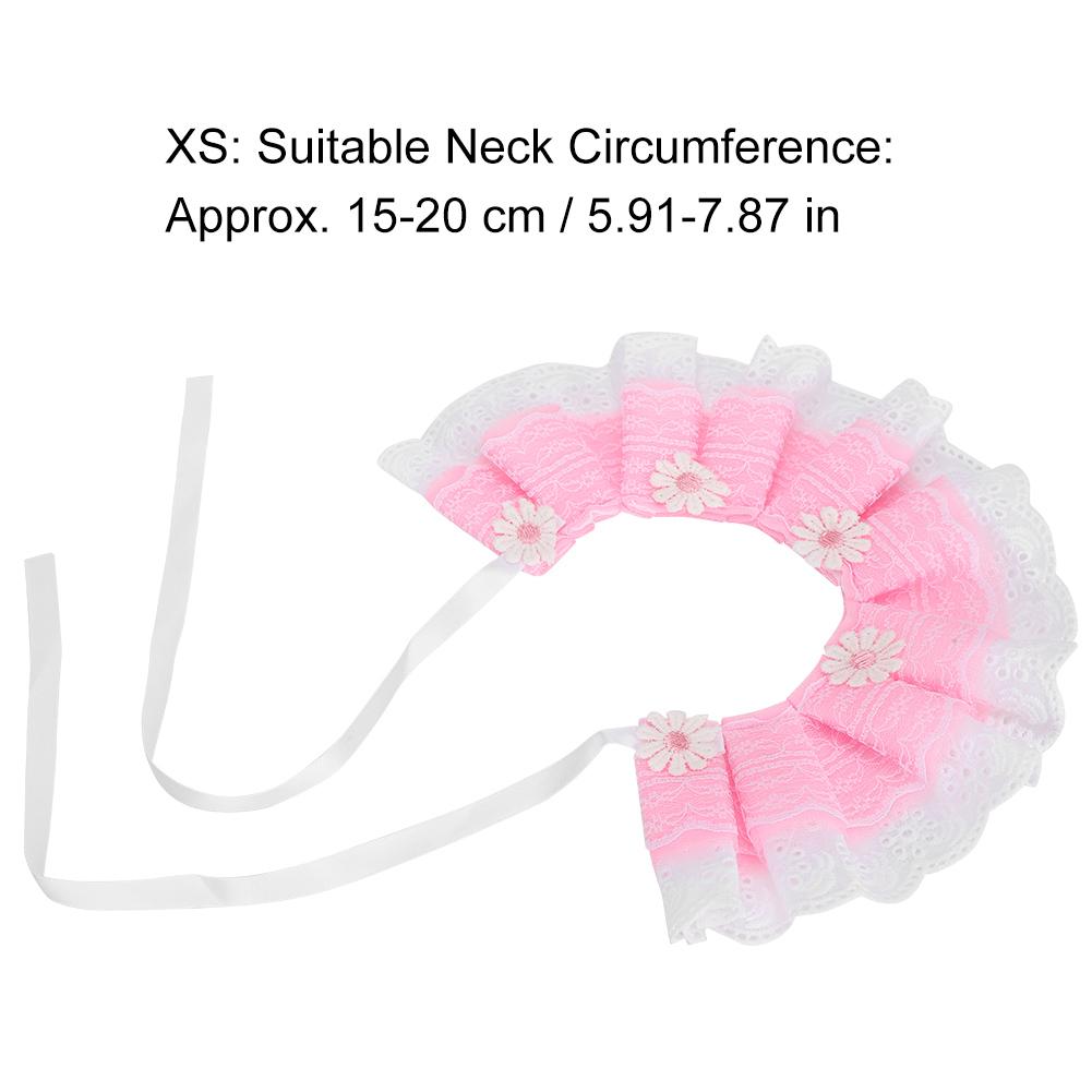 Cute Lace Bowknot Pet Saliva Towels Neckerchief Collar Drool Bibs With Bell Decoration for Dog Cat