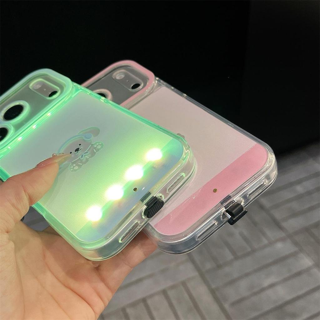 Cartoon Flashing Dog Case for iPhone 14/13/12/11 & 17/16/15 PROMAX
