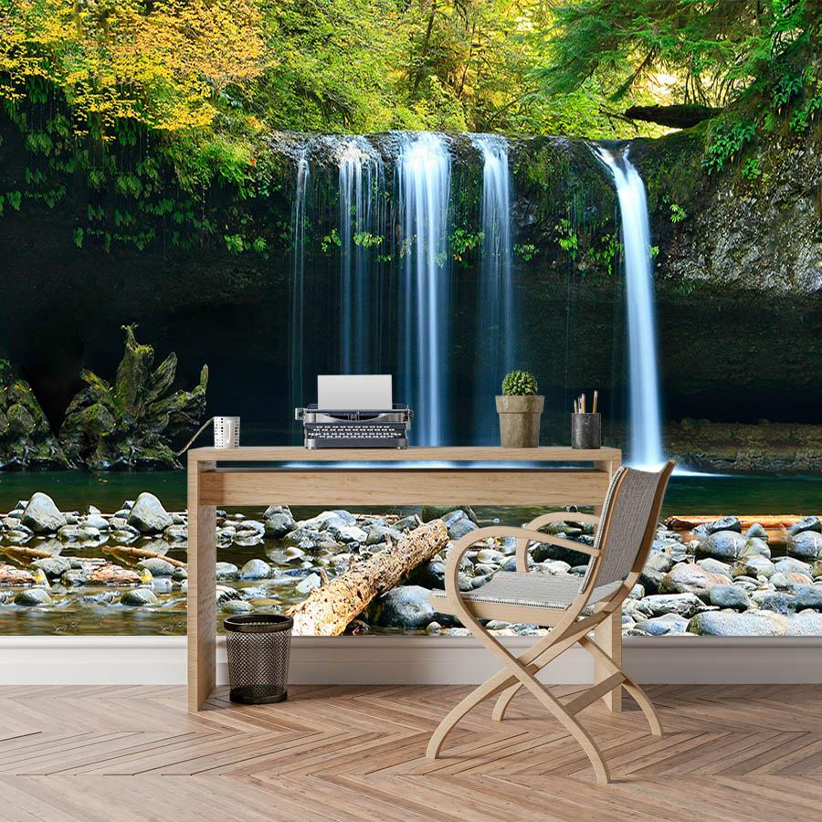 Modern Waterfall Photo Wallpapers for Living Room Bedroom Mural Wall Papers Home Decor