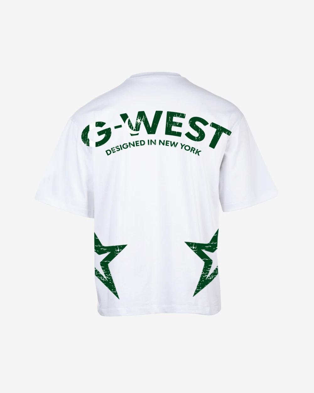 G West Oversized Cricket White T-Shirt XL