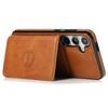 For Samsung Galaxy S24 FE Case Card Holder Kickstand PU Leather+TPU Phone Cover
