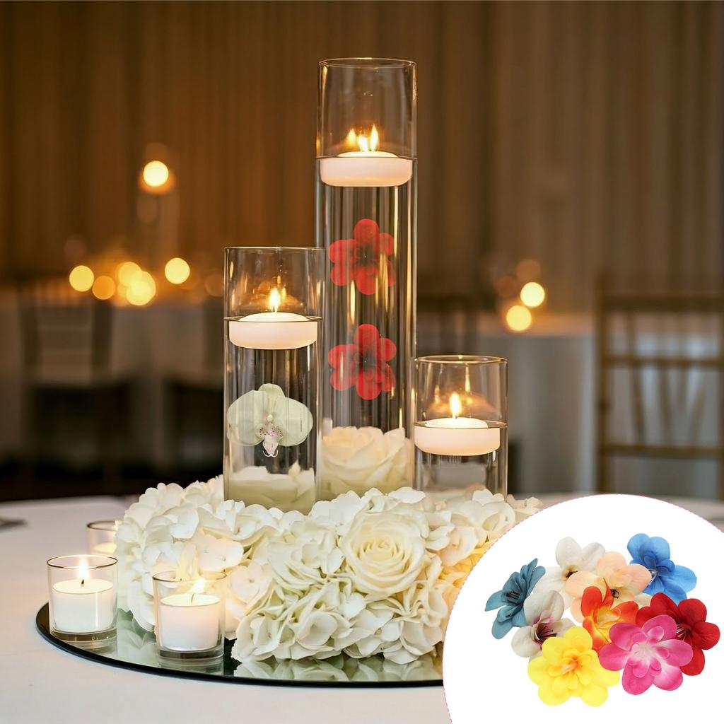 20Pcs Artificial Cattleya Flower Head Fake Cattleya Heads Bulk Artificial Flowers for DIY Wedding Bouquets Party Home Decoration
