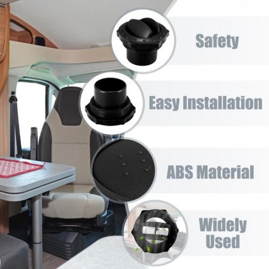 4pcs Universal 50mm Vent Air Outlet Rotating Round Ceiling for Car Bus RV ATV