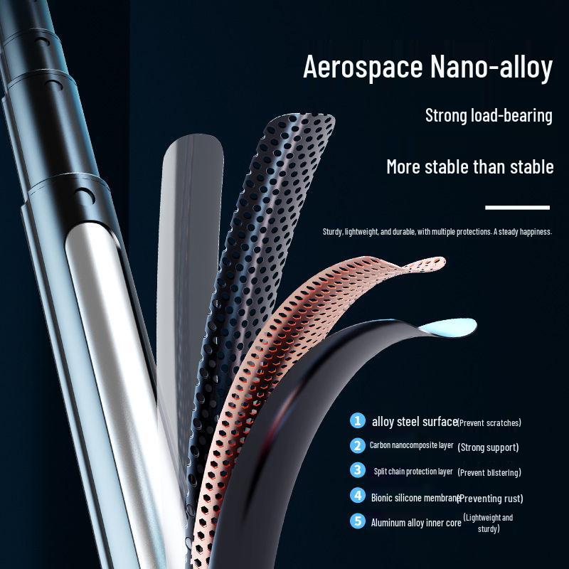 1.8m 360° Selfie Stick Tripod for Handheld & Floor Live Streaming