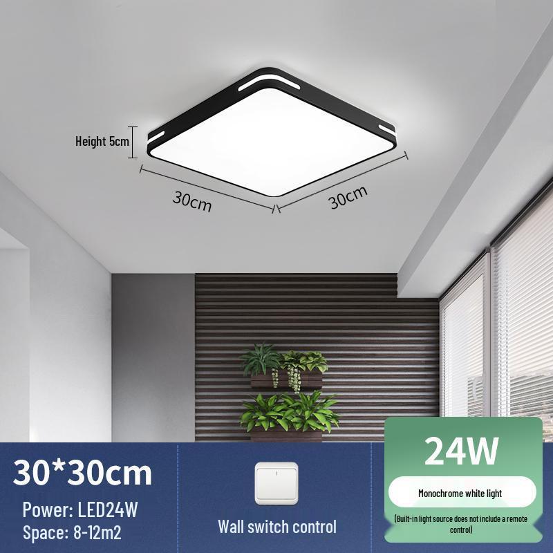 2025 Modern LED Ceiling Light for Bedroom, Study, or Living Room - Round and Simple Design