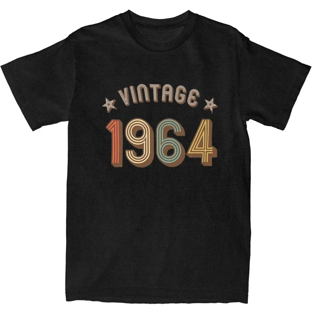 Camisetas Vintage de 60 Cumpleaños de 1964 Hombres Mujeres Algodón Gente Increíble 60 Años Regalos Camiseta Manga Corta Idea de Regalo