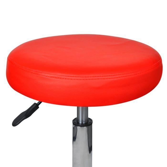 VidaXL Red Office Stool Seat Armchair Chair Swivel Work Bar 240472