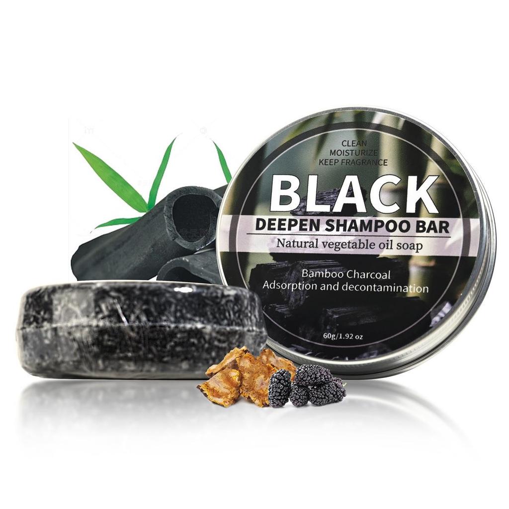 Kokosnuss & He Shou Wu Ginseng Bambuskohle Shampoo-Seife mit ätherischen Ölen & Zypressenblatt