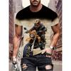 Support multi-platform sports 3D printing shirt casual breathable quick drying casual vacation