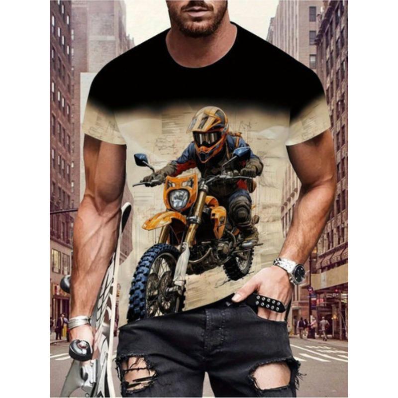Support multi-platform sports 3D printing shirt casual breathable quick drying casual vacation