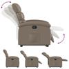 Recliner Chair with Rising Function Cappuccino Brown Faux Leather