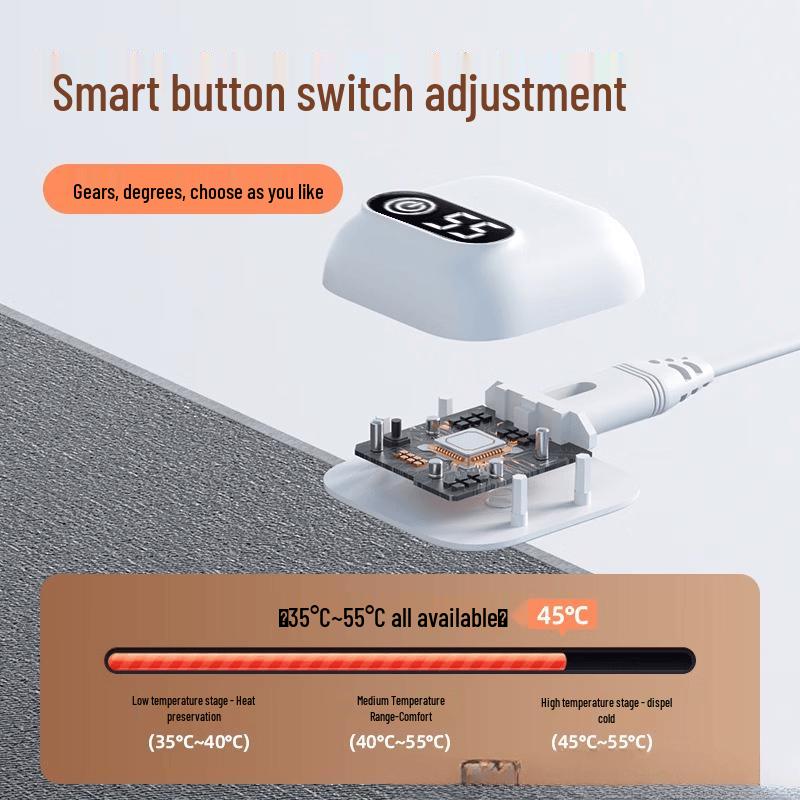 ZISIZ Heated Linen Desk Mat