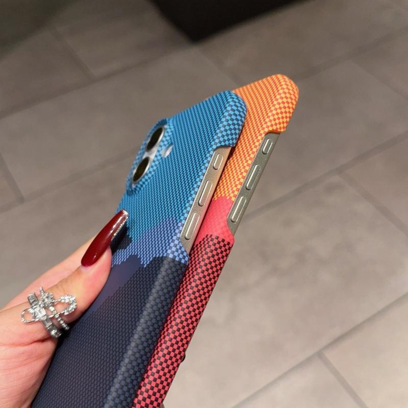 Magnetic Ultra Thin Carbon Fiber Texture Case For iPhone 17 16 15 14 13 12 Pro Max Plus For Magsafe Shockproof Matte Hard Cover