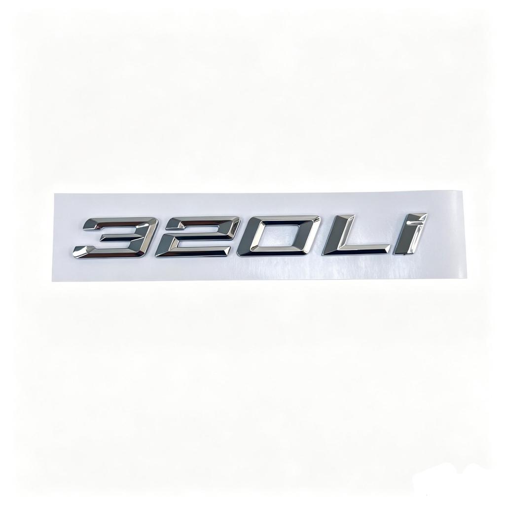 Compatible BMW 3, 5, 7 Series 320Li, 530Li, 740Li Rear Emblem Displacement Sticker.
