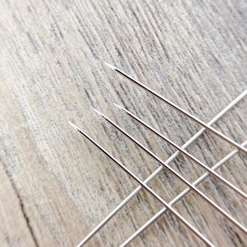 16 (1,5 mm) Aiguilles à tricoter droites en acier inoxydable, lot de 5 pièces de crochet, taille 16 (1,5 mm) Aiguilles à tricoter droites en acier inoxydable, lot de 5 pièces de crochet, taille
