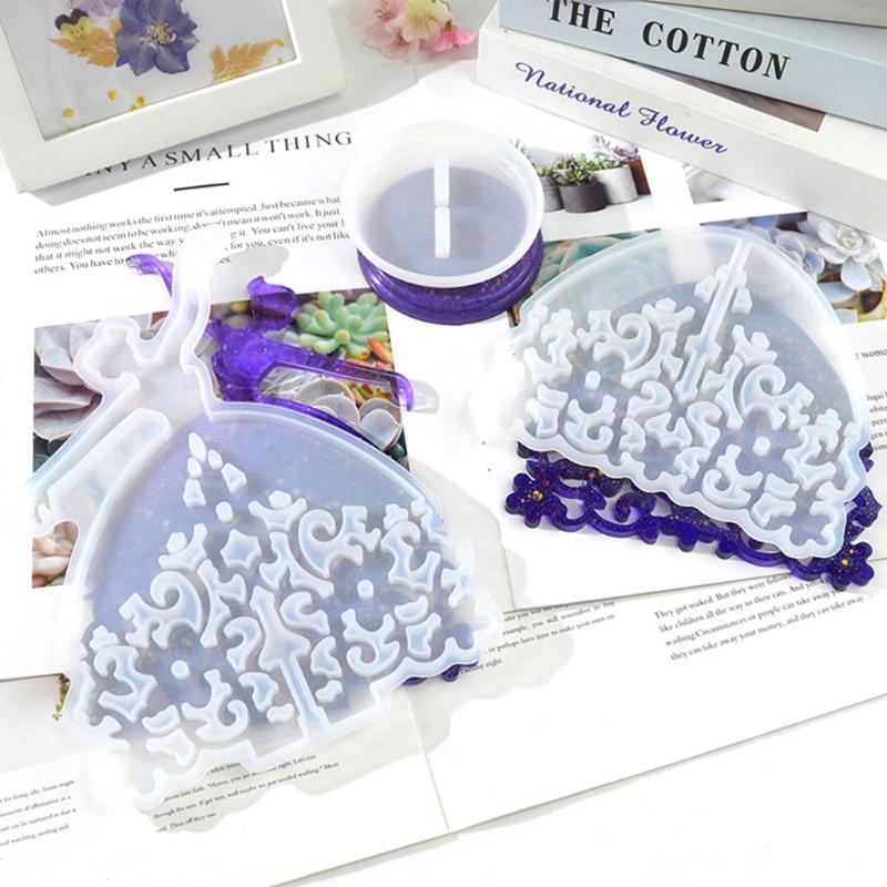 Crystal Epoxy Mold Stereo  Dancing Girl Jewelry Holder Mold Ornaments Silicone Mold for  Jewelry Making