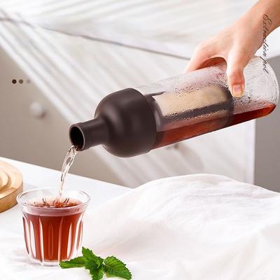 GIANXI Cold Brew Coffee Maker Home Cold Kettle Portable Non-leaking Tea Cold Brew Cup Ice Drop Kettle Cold Brew Fruit Teapot