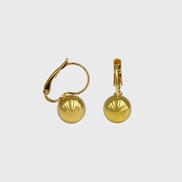 Ball One-Touch Ring Earrings - Small BLSE011