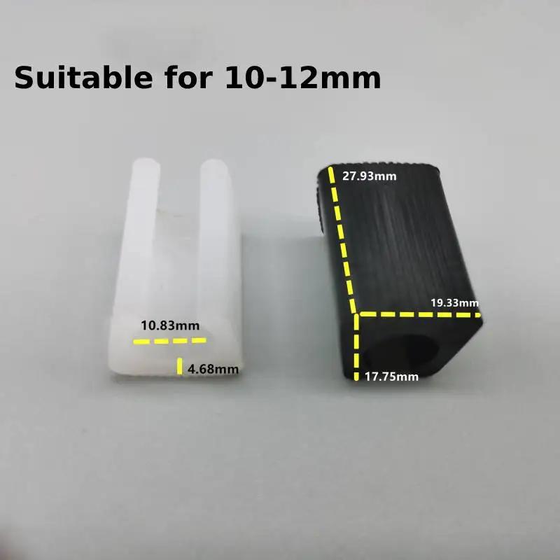 

10 шт. U-образные напольные накладки на ножки мебели, пластиковые прямоугольные нескользящие накладки на ножки стульев, защитные накладки на пол, накладки на ножки стульев White