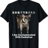 Tricou Meme Pisică Japoneză „Sunt Contaminat cu Radiații” pentru Bărbați Femei