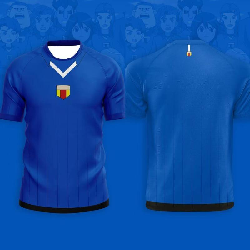 Maglia Anime Calcio Inama Eleven Stampa 3D Congiunta T-shirt Uomo Donna Moda Oversize Manica Corta Top Magliette Abbigliamento Moto